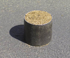 Figure 5.16 - A soil core is used to determine bulk density and available water-holding capacity.