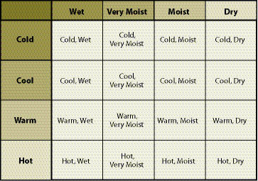 Table 4.5 — Ecological settings in forested sites of the Blue Mountains of northeastern Oregon (Powell and others 1998).